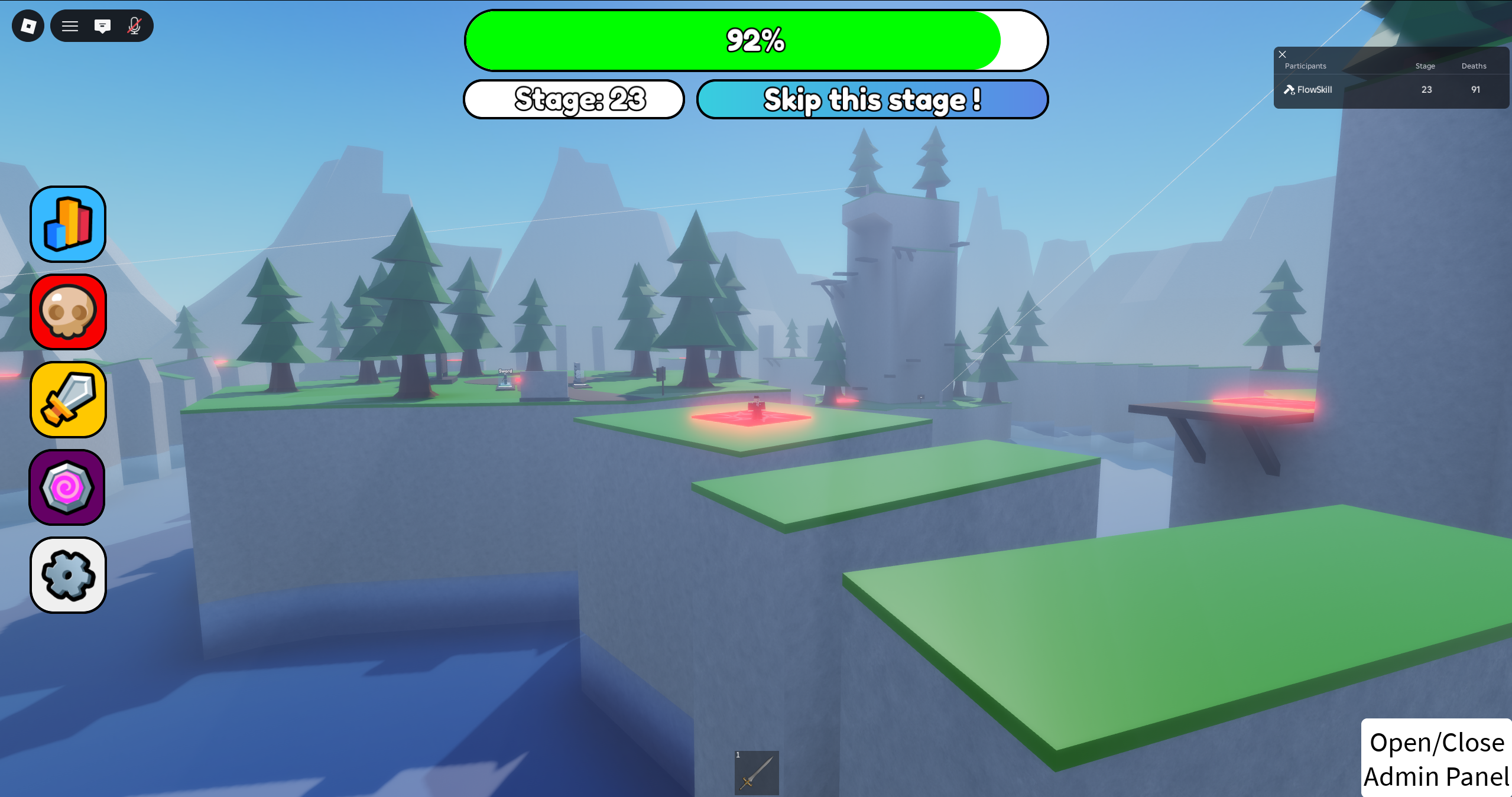 Jeu de parkour multijoueur